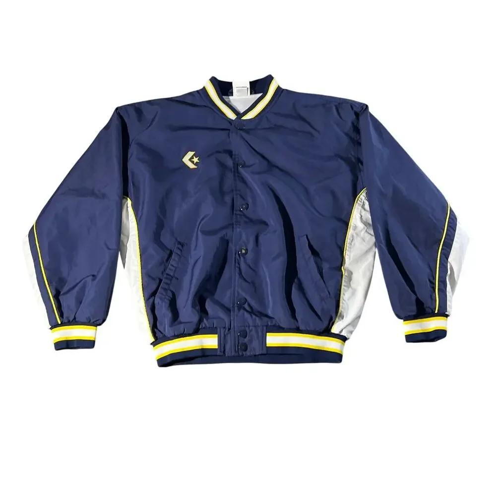 Converse Competition Kids Navy Snap Windbreaker Jacket 160
